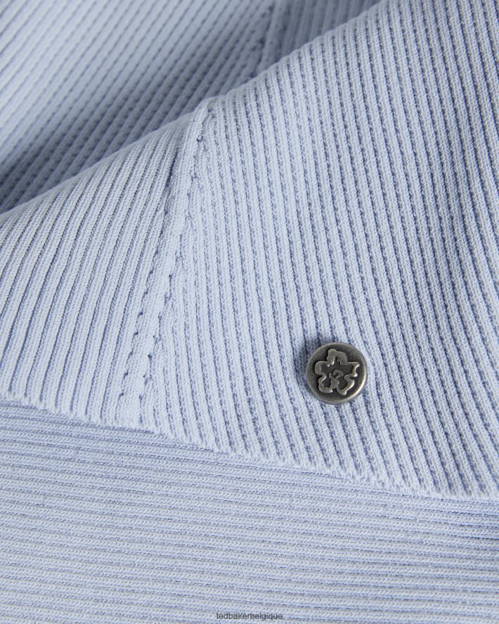 être Ted Baker femmes Helenh - Haut tricoté à décolleté en cœur bleu bébé FR8J42436 vêtements