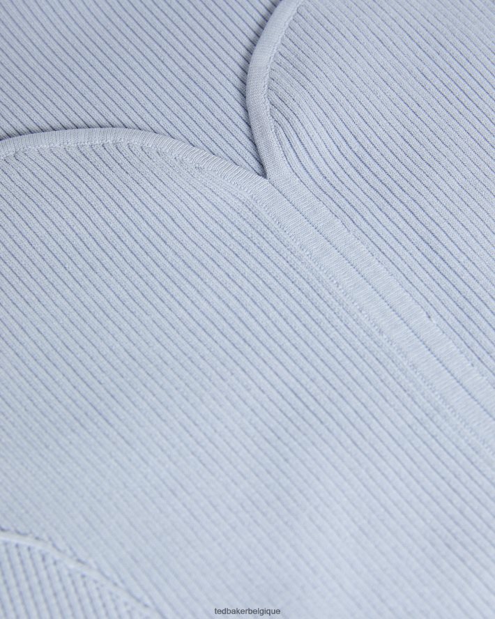être Ted Baker femmes Helenh - Haut tricoté à décolleté en cœur bleu bébé FR8J42436 vêtements