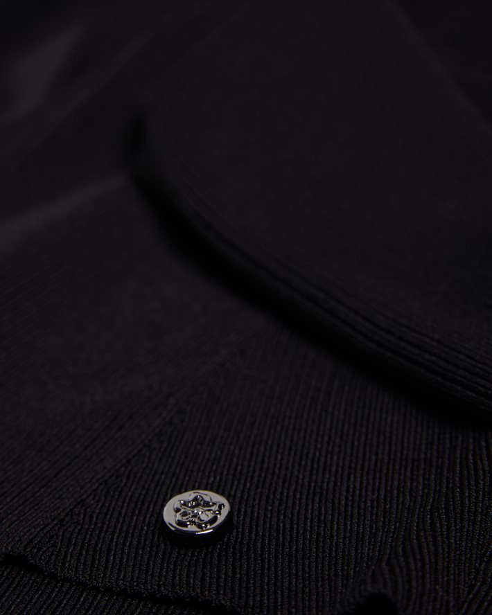 être Ted Baker femmes Helenh - Haut tricoté à décolleté en cœur noir FR8J42103 vêtements