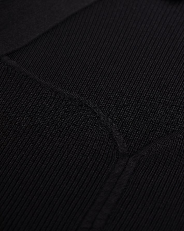 être Ted Baker femmes Helenh - Haut tricoté à décolleté en cœur noir FR8J42103 vêtements