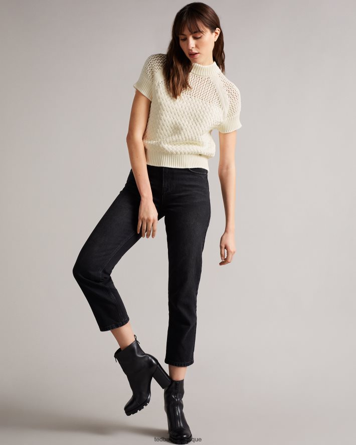 être Ted Baker femmes débardeur stena en point de basket blanc FR8J42400 vêtements