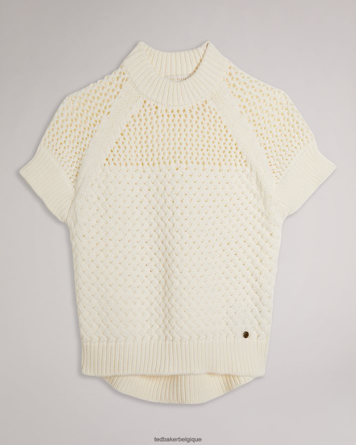 être Ted Baker femmes débardeur stena en point de basket blanc FR8J42400 vêtements