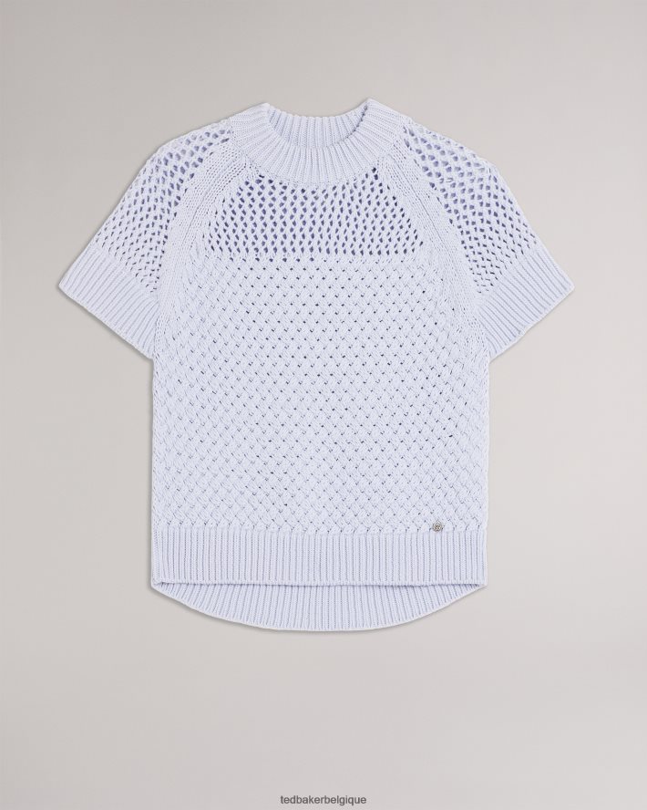 être Ted Baker femmes débardeur stena en point de basket bleu bébé FR8J42142 vêtements