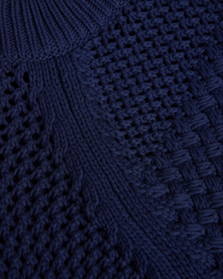 être Ted Baker femmes débardeur stena en point de basket bleu foncé FR8J42276 vêtements