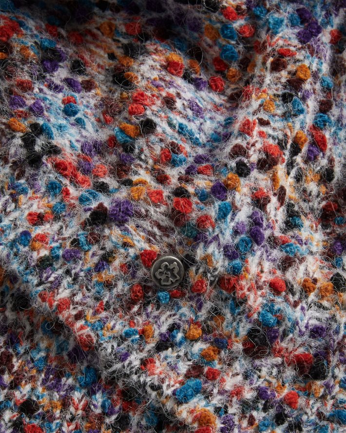 être Ted Baker femmes Ellinai - Pull bouclé à manches extrêmes noir FR8J42460 vêtements