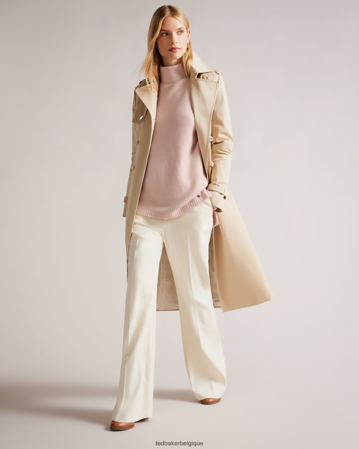 être Ted Baker femmes pull oversize à col cheminée rruuby rose foncé FR8J42461 vêtements