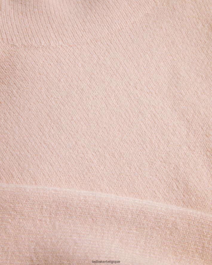 être Ted Baker femmes pull oversize à col cheminée rruuby rose foncé FR8J42461 vêtements