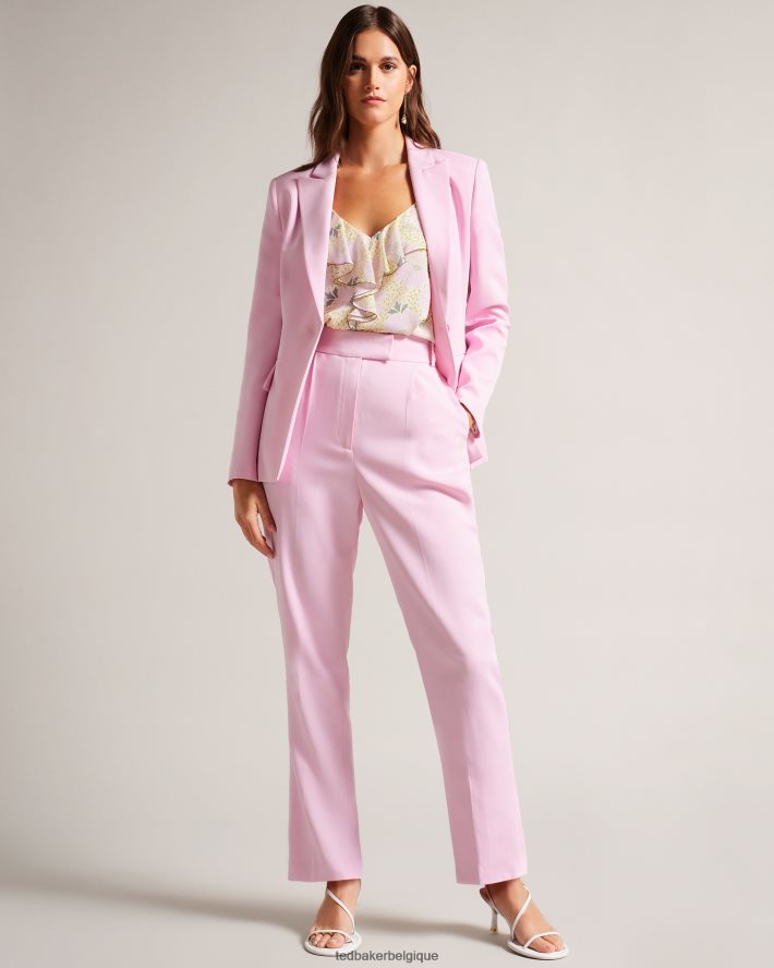 être Ted Baker femmes myyia blazer slim à simple boutonnage lilas FR8J42243 vêtements