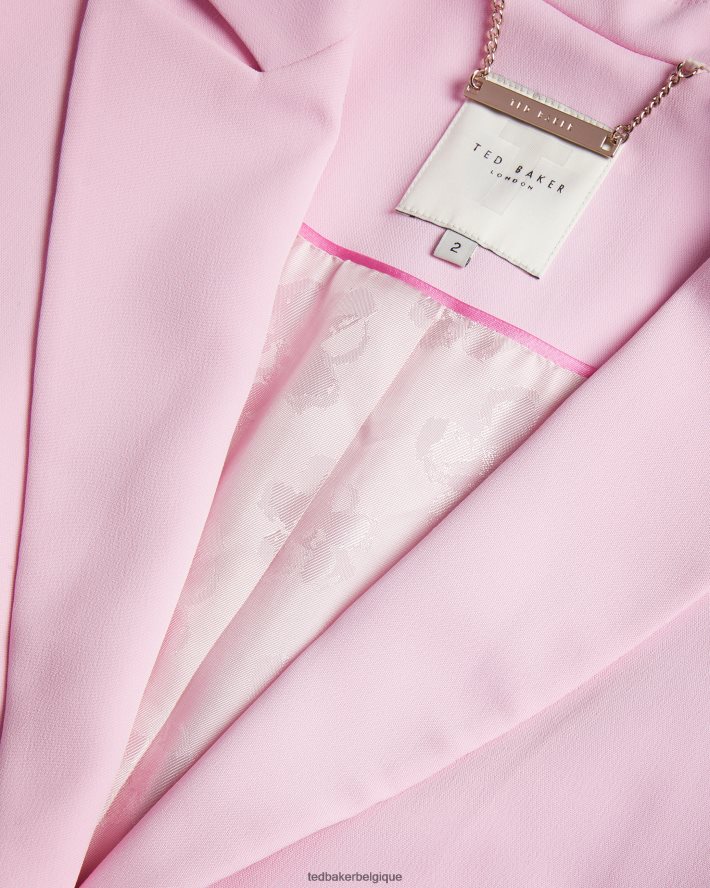 être Ted Baker femmes myyia blazer slim à simple boutonnage lilas FR8J42243 vêtements