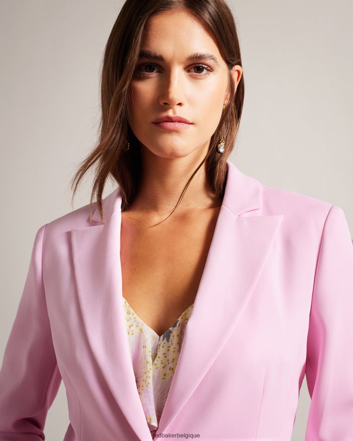 être Ted Baker femmes myyia blazer slim à simple boutonnage lilas FR8J42243 vêtements