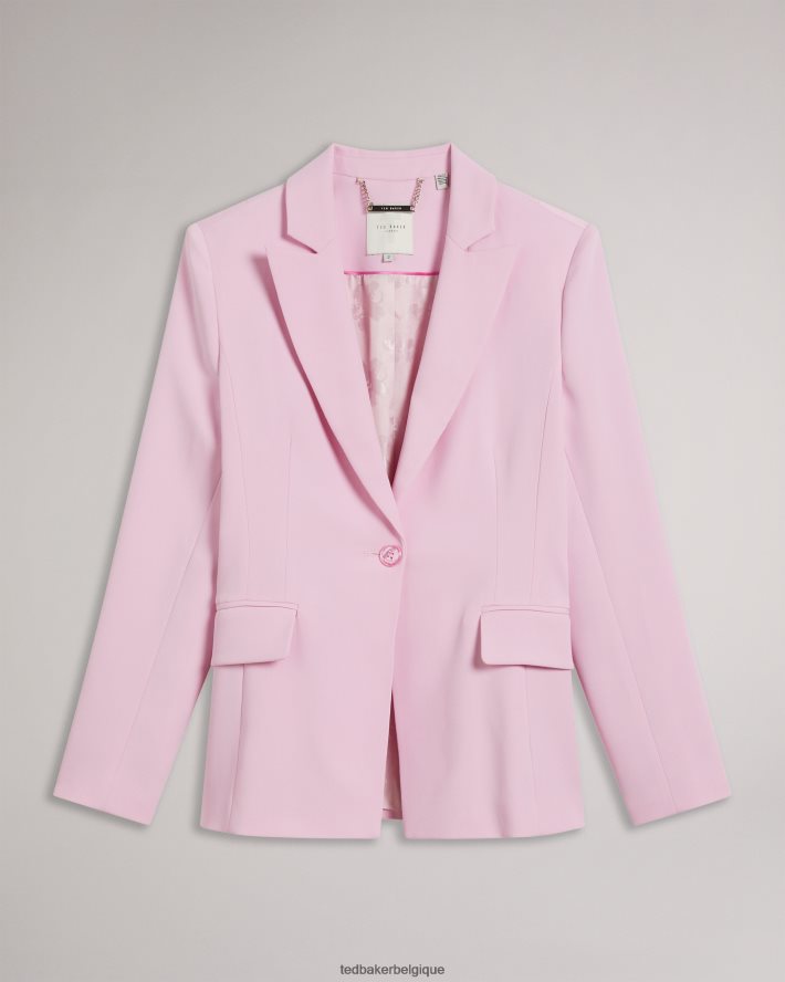 être Ted Baker femmes myyia blazer slim à simple boutonnage lilas FR8J42243 vêtements