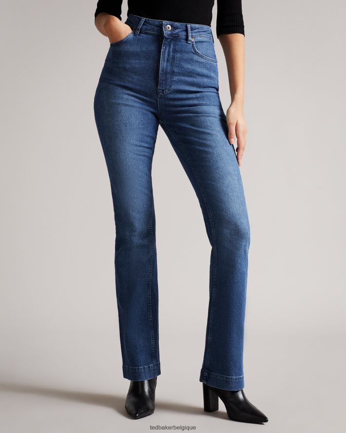 être Ted Baker femmes piamo jean évasé lavage foncé FR8J42583 vêtements