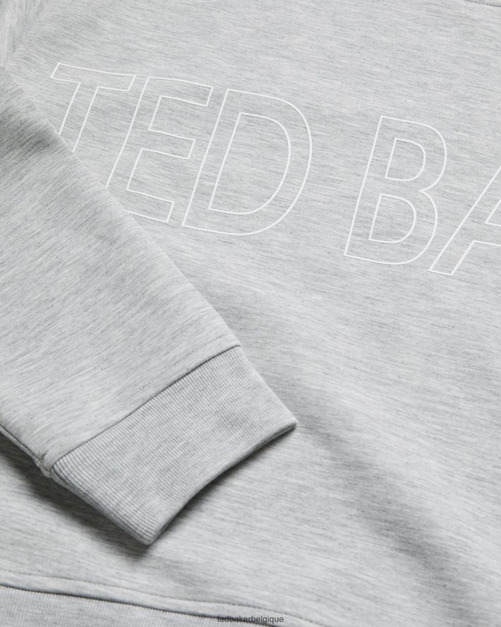 être Ted Baker femmes sweat à logo Lorito gris FR8J42537 vêtements
