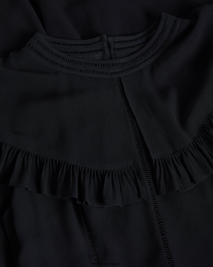 être Ted Baker femmes Combinaison cape Olive avec détail en dentelle échelle noir FR8J4257 vêtements