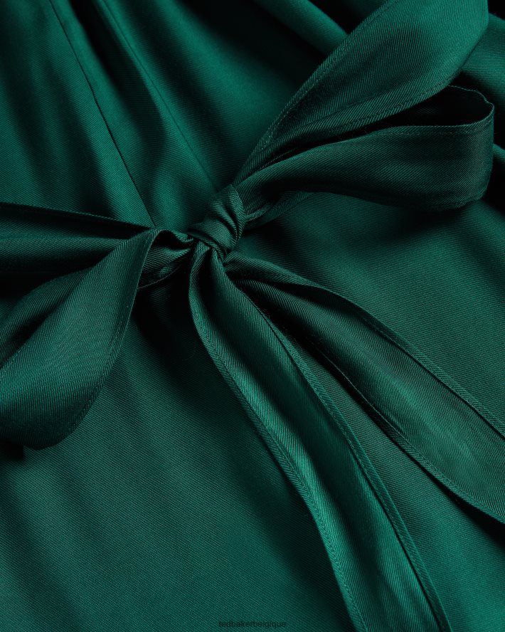 être Ted Baker femmes Meriahh - Combinaison dos nu avec corsage cache-cœur vert foncé FR8J42168 vêtements