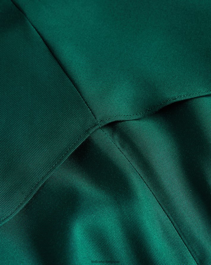 être Ted Baker femmes Meriahh - Combinaison dos nu avec corsage cache-cœur vert foncé FR8J42168 vêtements