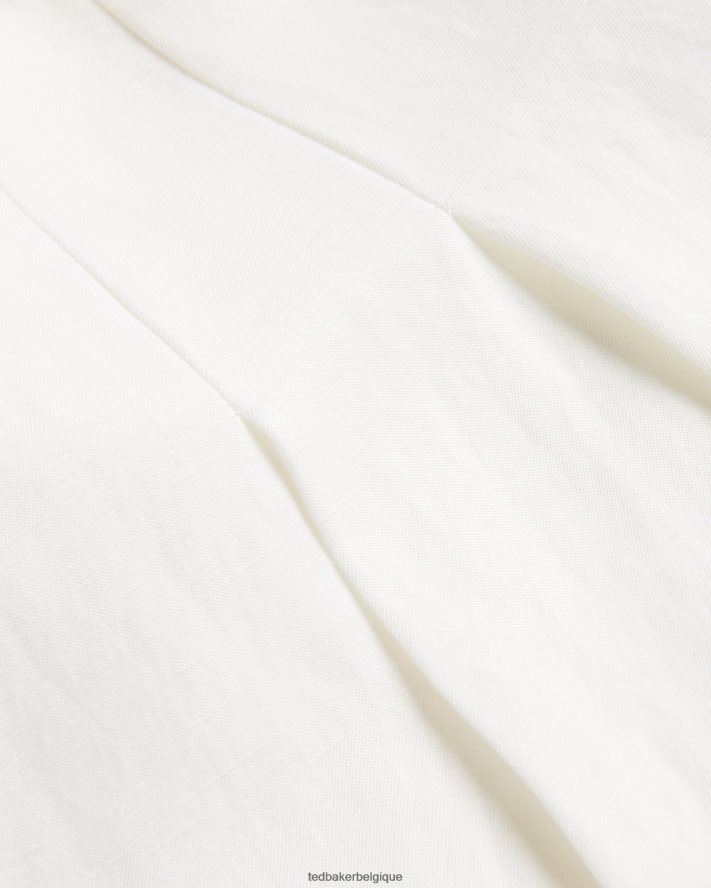 être Ted Baker femmes Tabbiaa - Combinaison large à corsage en maille blanc FR8J42189 vêtements