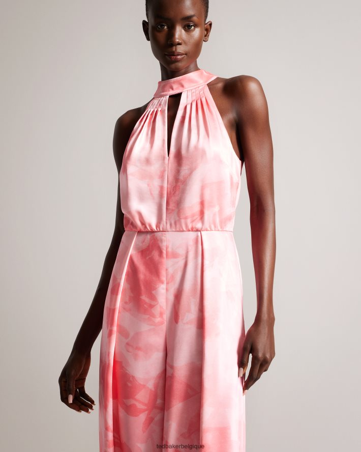être Ted Baker femmes Tinslee - Combinaison large à col licou corail FR8J42180 vêtements