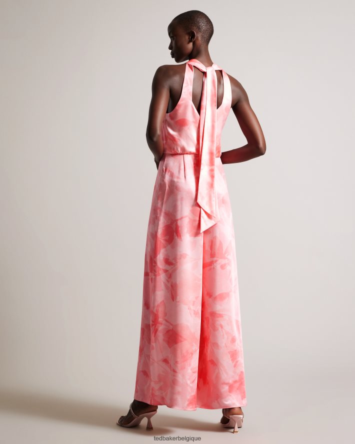 être Ted Baker femmes Tinslee - Combinaison large à col licou corail FR8J42180 vêtements