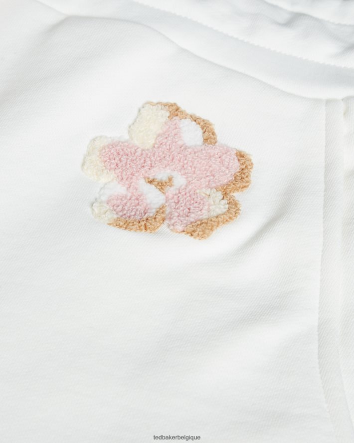 être Ted Baker femmes bas de jogging magnolia ton sur ton dorrine blanc FR8J42637 vêtements