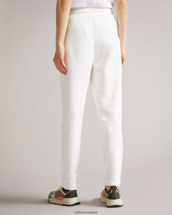 être Ted Baker femmes bas de jogging magnolia ton sur ton dorrine blanc FR8J42637 vêtements