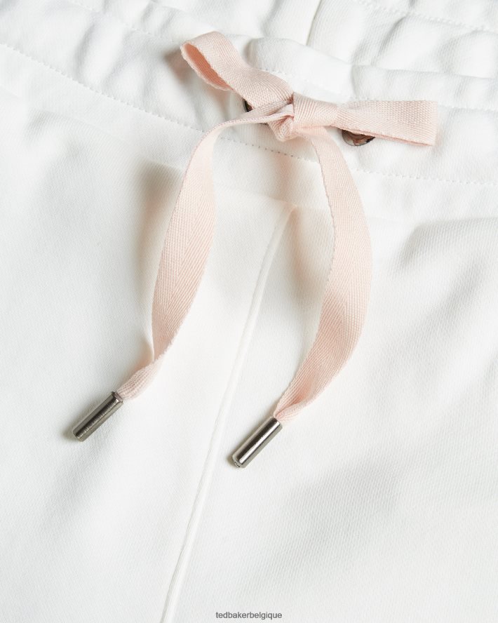 être Ted Baker femmes bas de jogging magnolia ton sur ton dorrine blanc FR8J42637 vêtements
