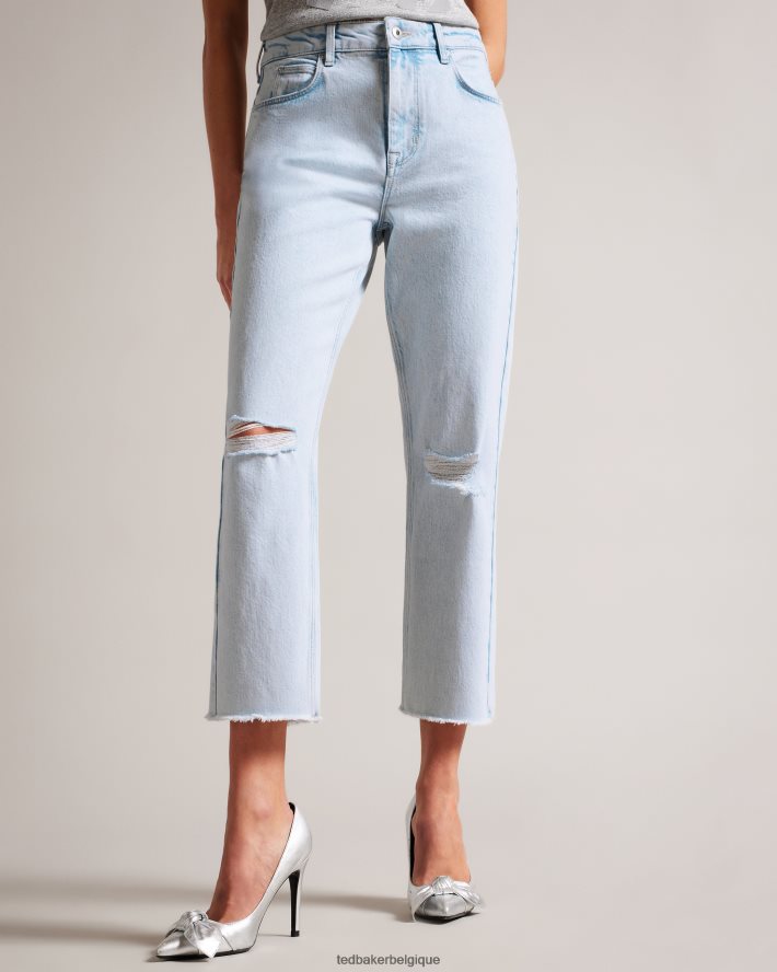 être Ted Baker femmes Chrishl - Jean coupe droite à la cheville lavage léger FR8J42360 vêtements