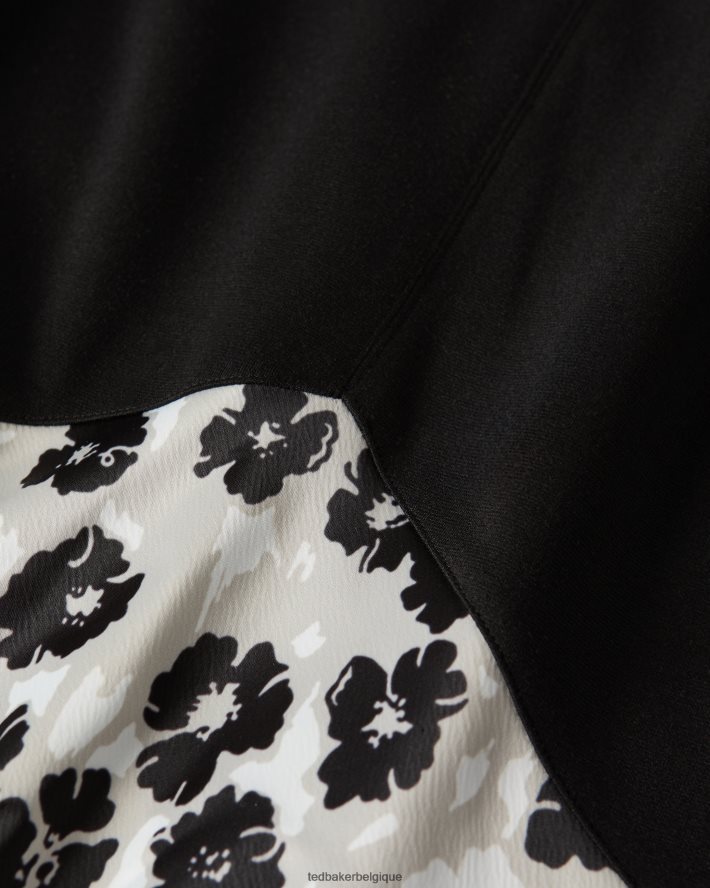 être Ted Baker femmes haut en point de Rome gwiana avec robe jupe midi noir FR8J42513 vêtements