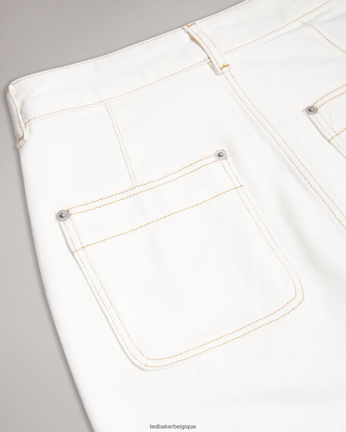 être Ted Baker femmes jomana jupe crayon mi-longue en jean Ivoire FR8J42136 vêtements