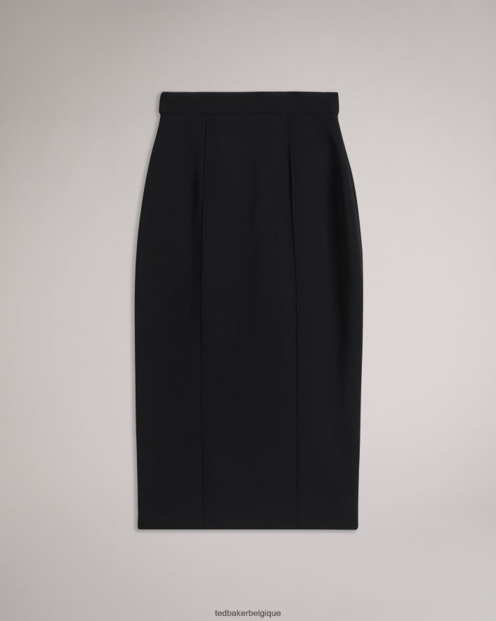 être Ted Baker femmes raees - jupe crayon à détails nervurés noir FR8J42364 vêtements