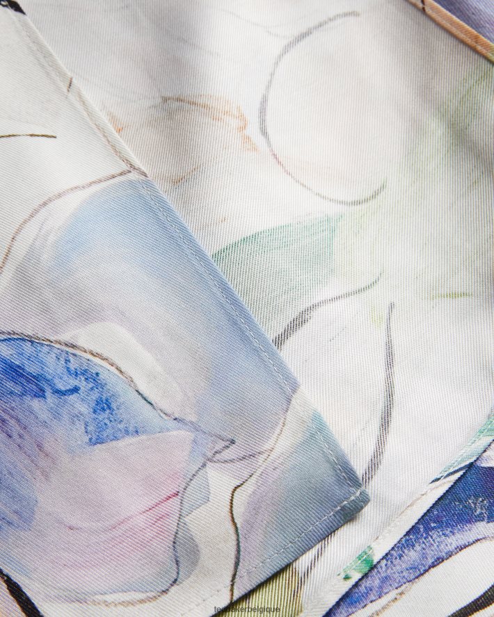 être Ted Baker femmes salleey - jupe asymétrique torsadée blanc FR8J42318 vêtements