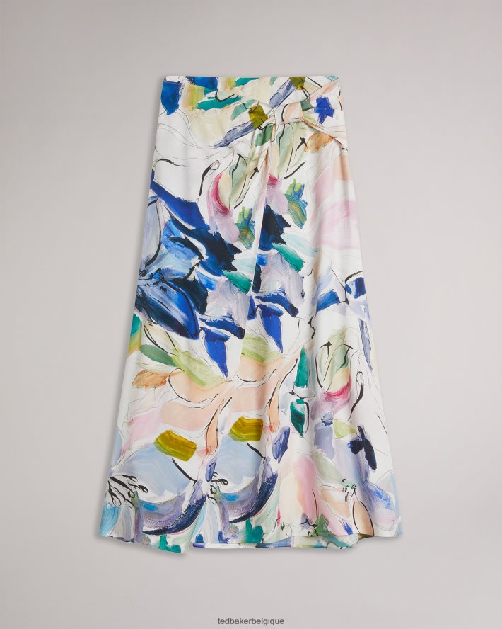 être Ted Baker femmes salleey - jupe asymétrique torsadée blanc FR8J42318 vêtements
