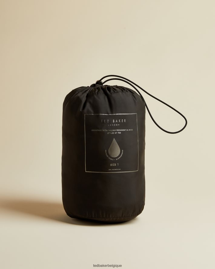 être Ted Baker femmes doudoune renika packaway noir FR8J42577 vêtements
