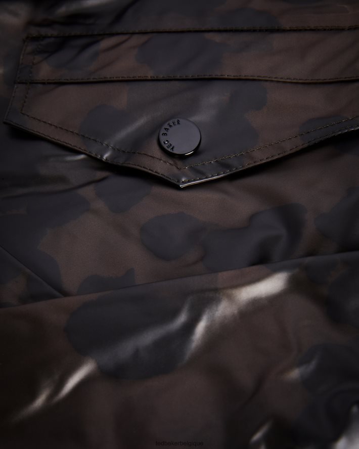 être Ted Baker femmes imperméable imprimé Rosalei brun clair FR8J42557 vêtements