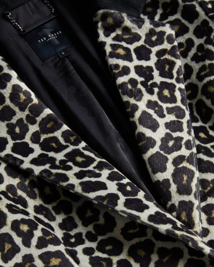 être Ted Baker femmes leeroi manteau mi-long à simple boutonnage noir FR8J4286 vêtements