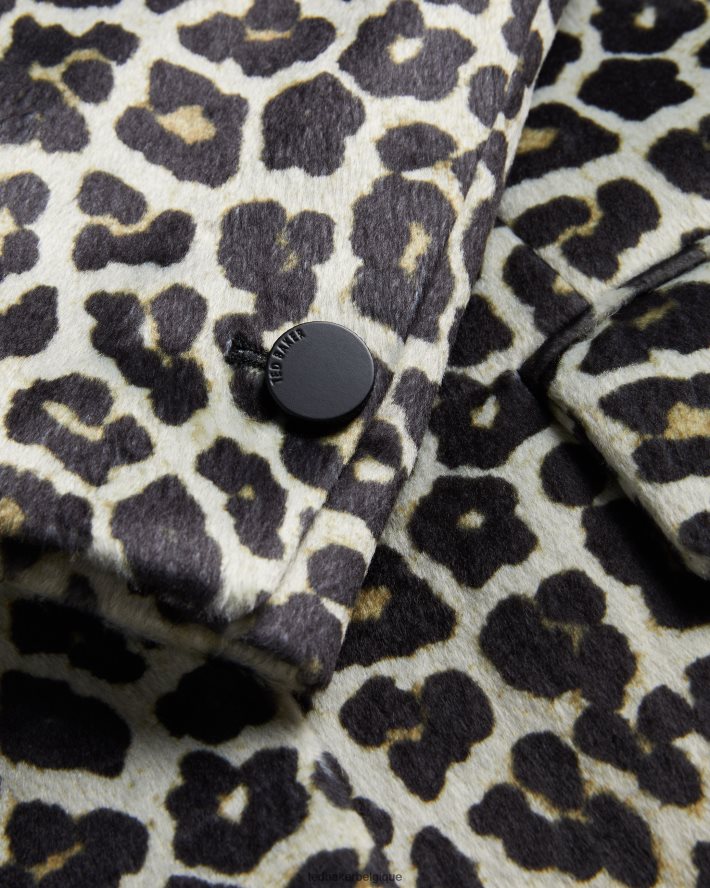 être Ted Baker femmes leeroi manteau mi-long à simple boutonnage noir FR8J4286 vêtements