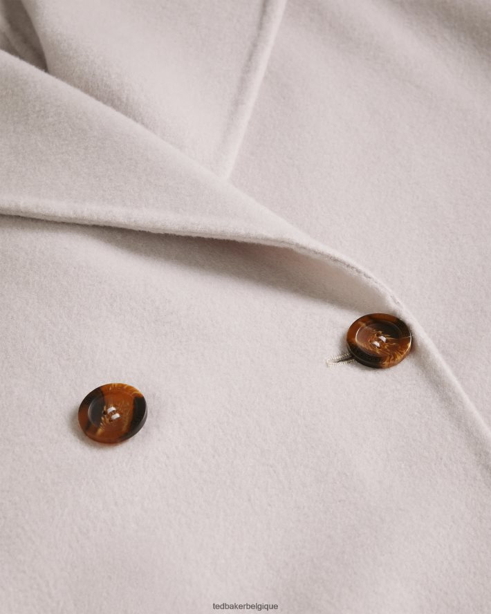 être Ted Baker femmes manteau cocon caysa avec col oversize rose FR8J42522 vêtements