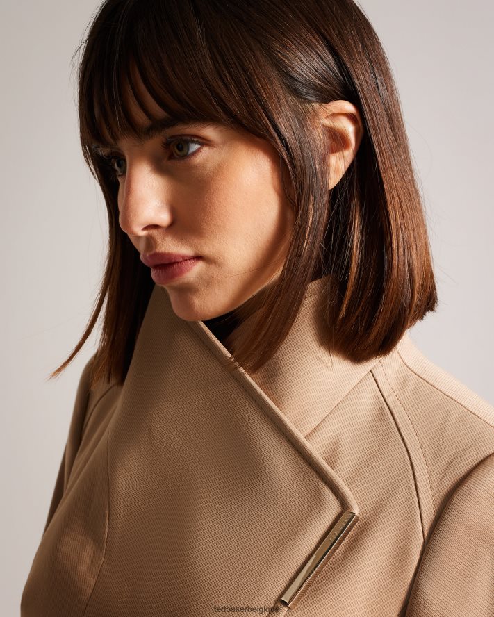 être Ted Baker femmes rosiaas - trench-coat court portefeuille brun-bronzage FR8J42170 vêtements