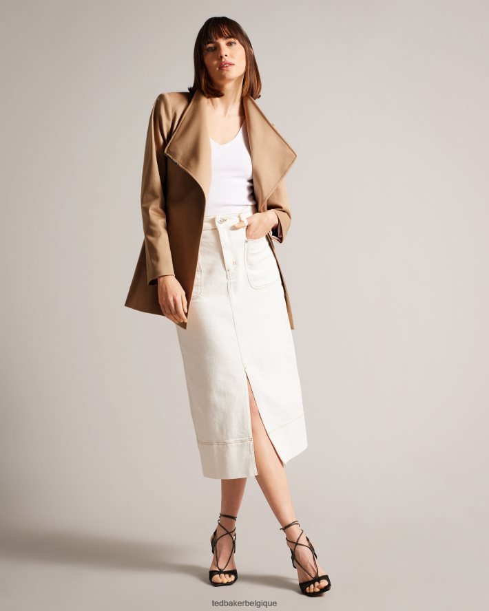 être Ted Baker femmes rosiaas - trench-coat court portefeuille brun-bronzage FR8J42170 vêtements