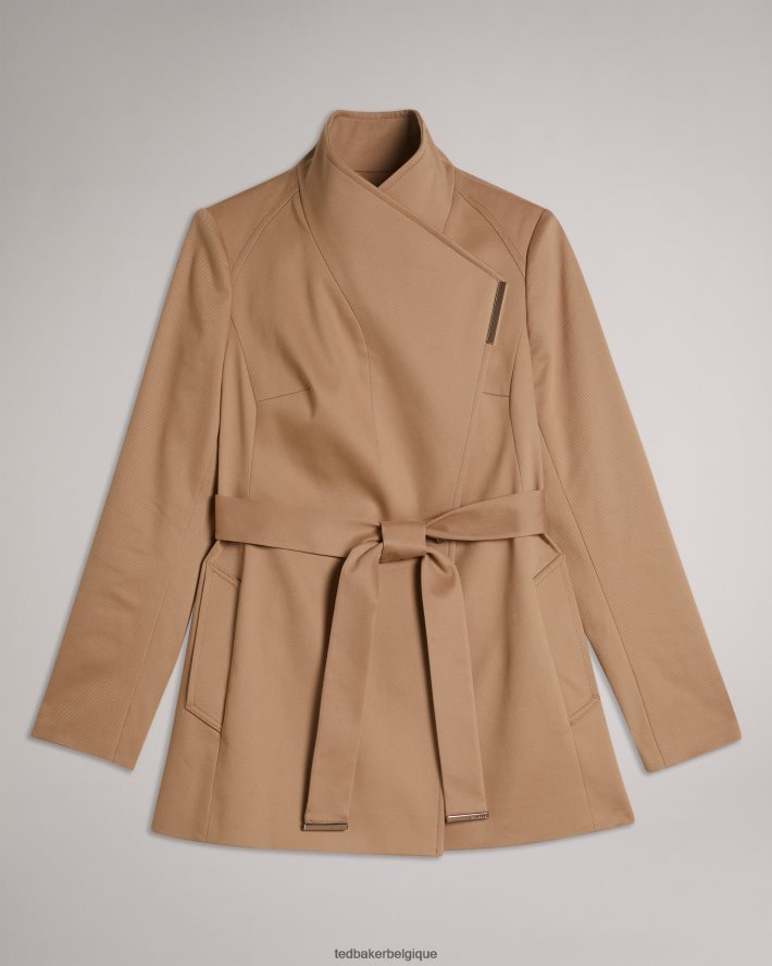 être Ted Baker femmes rosiaas - trench-coat court portefeuille brun-bronzage FR8J42170 vêtements