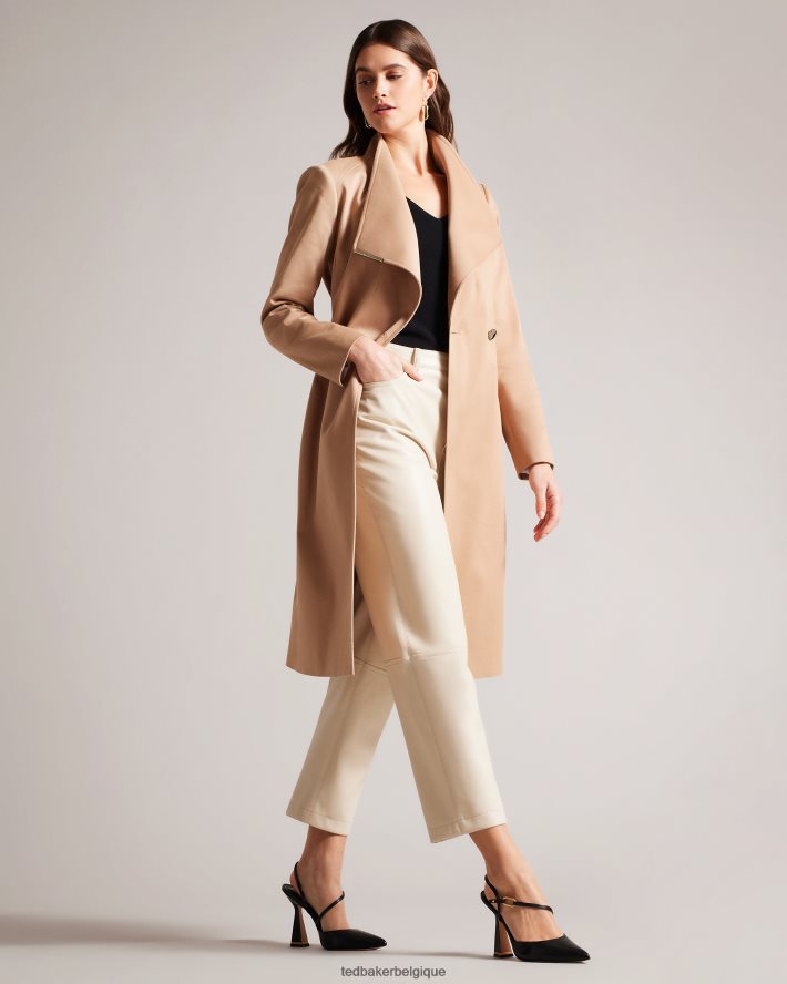 être Ted Baker femmes rosina - trench-coat portefeuille mi-long brun-bronzage FR8J42269 vêtements