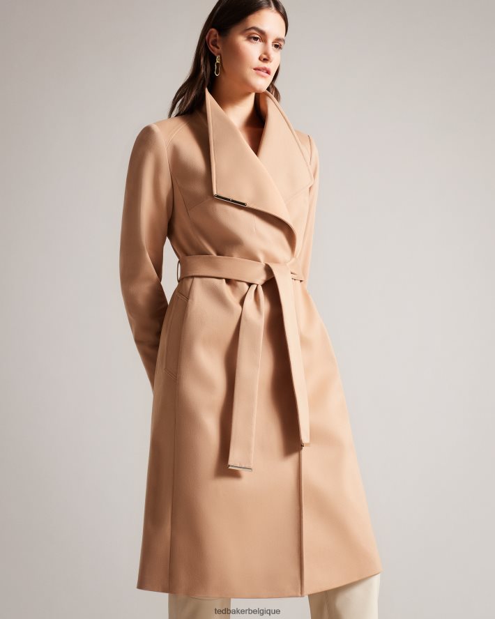 être Ted Baker femmes rosina - trench-coat portefeuille mi-long brun-bronzage FR8J42269 vêtements