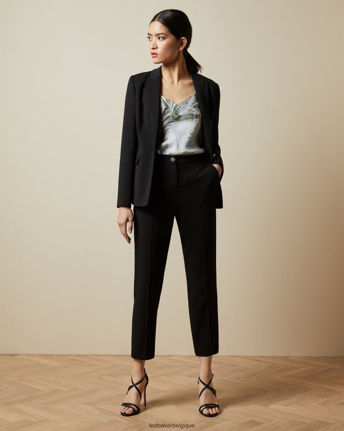 être Ted Baker femmes veste blazer à simple boutonnage raee noir FR8J42441 vêtements