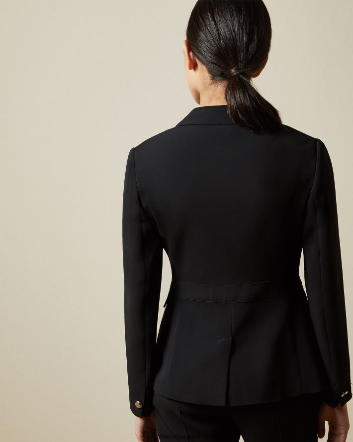 être Ted Baker femmes veste blazer à simple boutonnage raee noir FR8J42441 vêtements