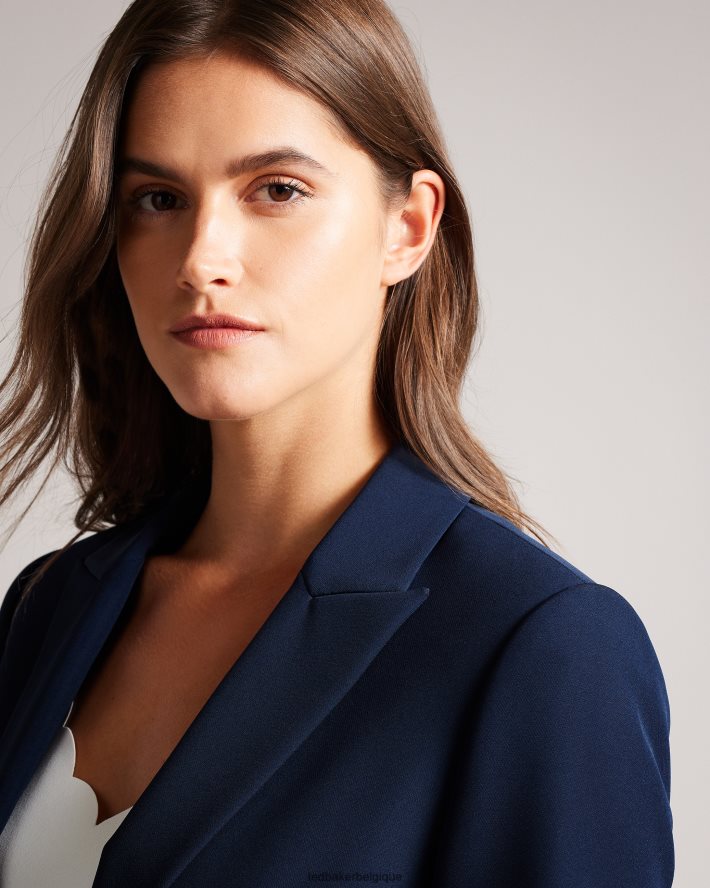 être Ted Baker femmes veste cintrée rrae marine FR8J42271 vêtements