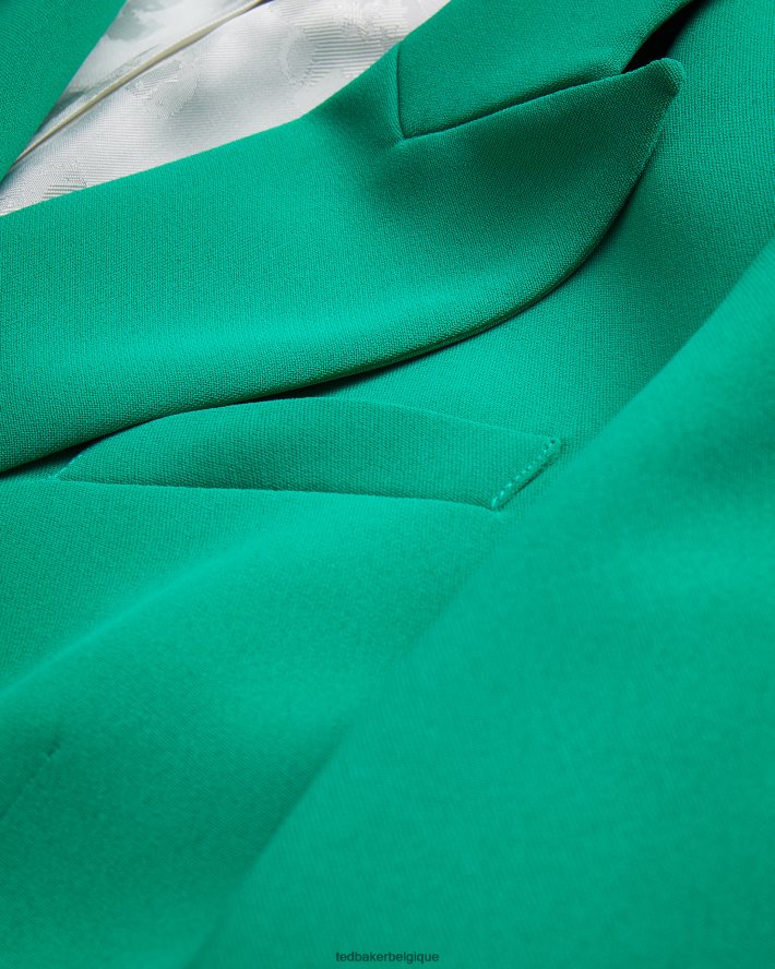 être Ted Baker femmes veste croisée llayla avec boutons embossés vert FR8J42482 vêtements