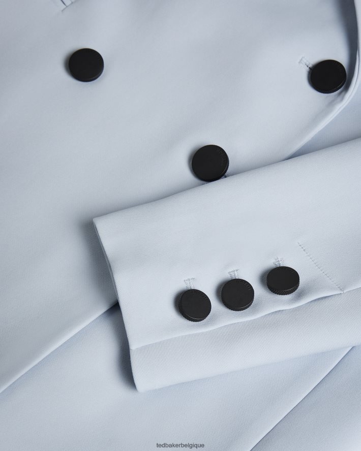 être Ted Baker femmes veste longue croisée à double boutonnage Hildia bleu bébé FR8J42194 vêtements