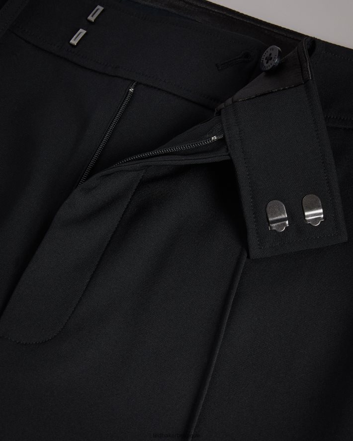 être Ted Baker femmes Hildiat pantalon large taille haute noir FR8J42325 vêtements