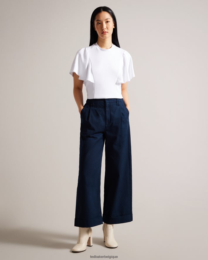 être Ted Baker femmes Steviey - Pantalon ajusté large bleu marine foncé FR8J42319 vêtements