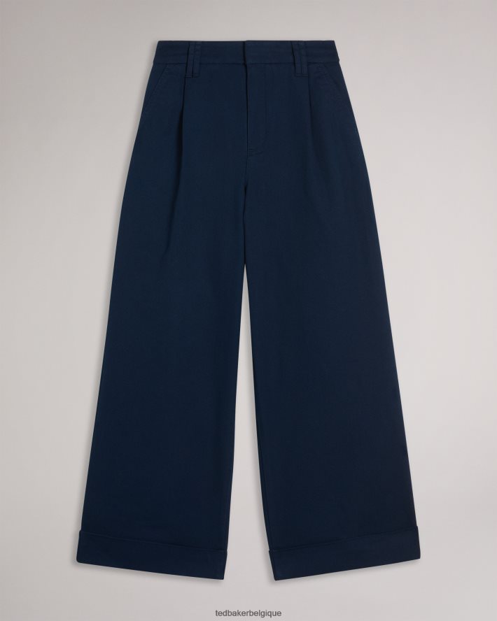 être Ted Baker femmes Steviey - Pantalon ajusté large bleu marine foncé FR8J42319 vêtements
